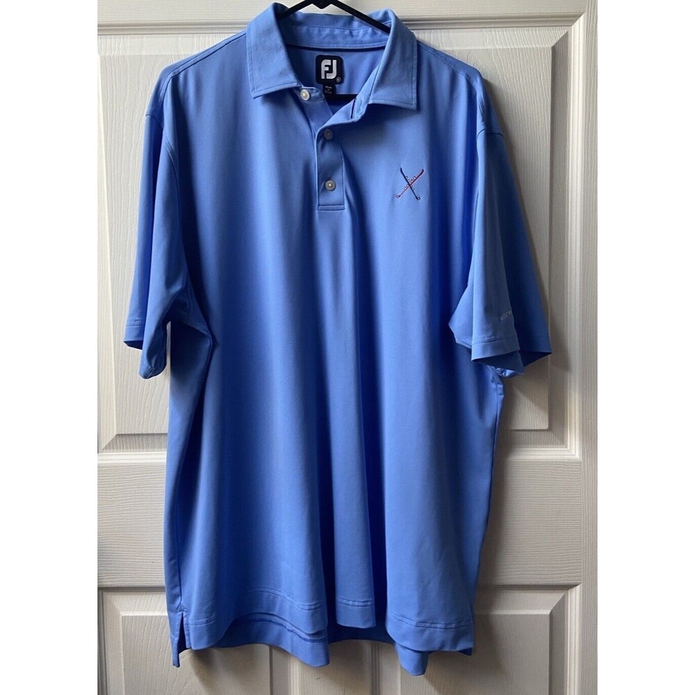 Footjoy Golf Polo Shirt Embroidered Mens XL Blue 2022 Shotski Cup Golfing